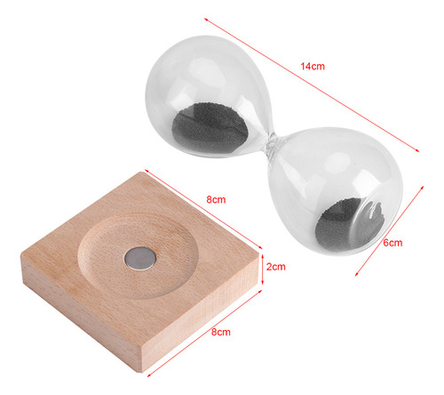 Reloj De Arena Magnético Sand Timer, Juguete, Escritorio Par