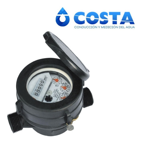 Imagen 2 de 2 de Medidor Agua Domic 1/2 Rosca 3/4 Para Dividir Consumo