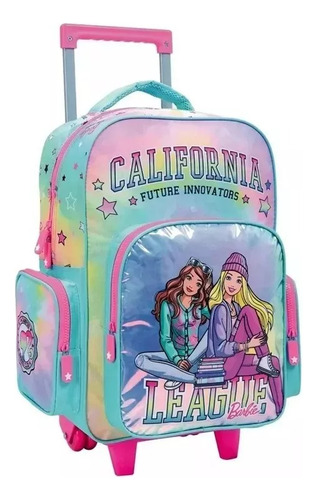 Mochila Con Carro 17  Barbie California 35617 Wabro