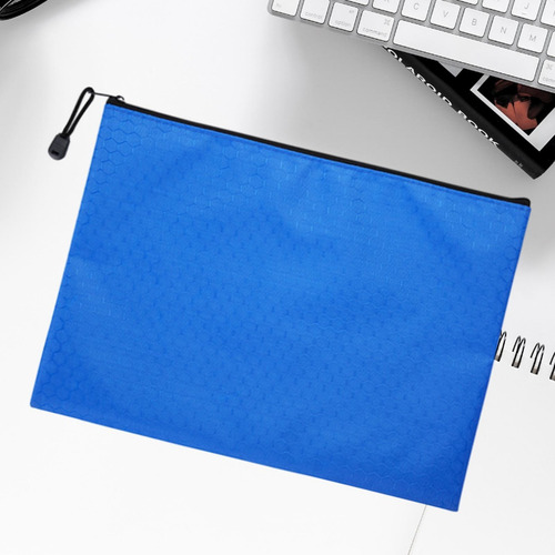2 Bolsa Con Cremallera Bolsa Para A5 Organizador De Azul