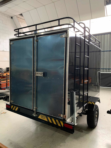 Carretinha Bau Acm Com Bagageiro Escada - 2.00 X 1.20 X 1.20