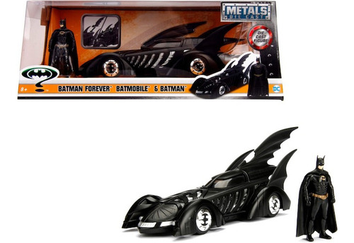 Dc Comics  Batmobile With Figure Forever 1:24 Jada Toys