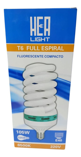 Bombillo Ahorrador Espiral 105w Hea Light E40 Compacto