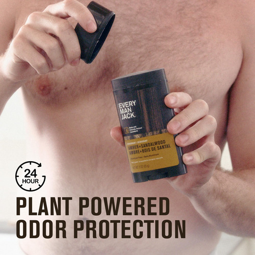Desodorante Every Man Jack Amber + Sandalwood 90 Ml (paquete
