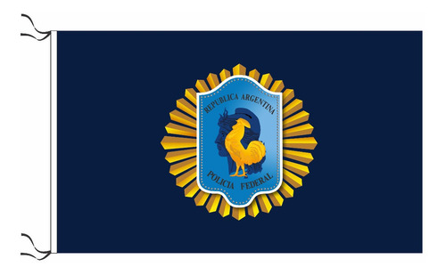 Bandera Policia Federal Argentina 70 X 45 Cm