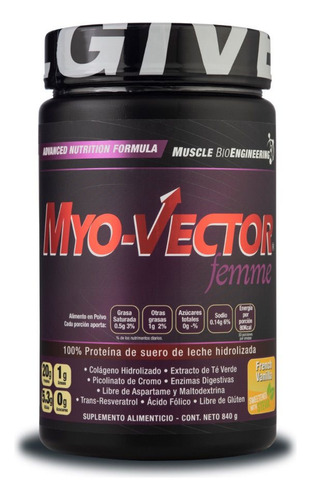 Myo-vector Myofemme Proteína Vientre Plano 2lbs Sabor Vainilla