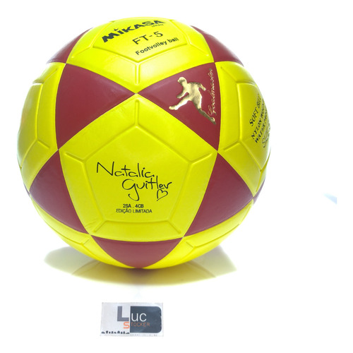 Balón de futevôlei Mikasa 2021 de Natalia Guitler, edición limitada, color rojo
