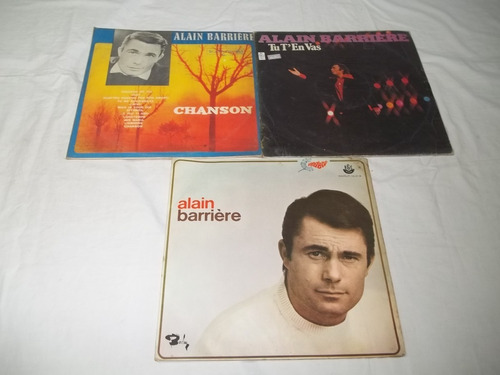  Lp Vinil - Alain Barriere - 3 Discos