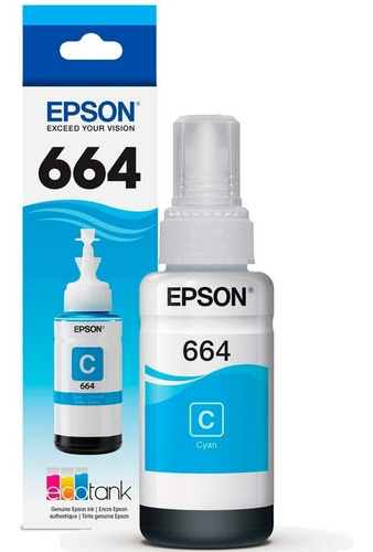 Imagen 3 de 5 de Tinta Epson 664 L210 L355 L575 L380 70ml Original