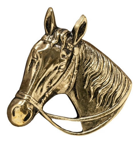 Perchero De Pared X 2 Perchas De Bronce Y Cabeza De Caballo