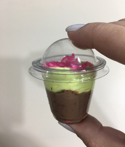 Imagem 4 de 4 de Copinho Com Tampa Para Docinhos De Colher 25 Ml Frete Grátis