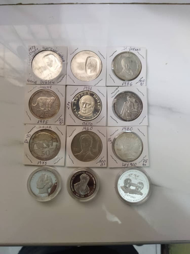 Monedas Conmemorativas De Plata De Colección Vzla