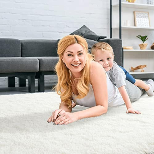 Merelax Suave Y Moderna Alfombra Peluda Grande Para Interior
