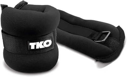 Set 1 Par De Pesas Tobilleras 1.14 Kg C/u - Tko Negro
