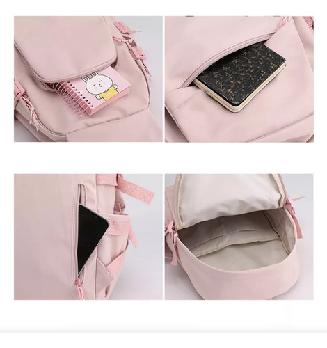 Js Mochila Escolar De Gran Capacidad Kuromi Melody