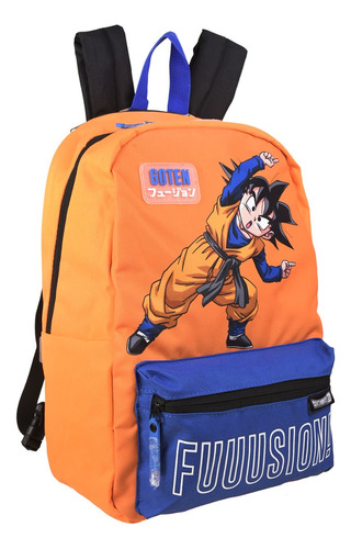 Mochila Primaria Dragon Ball Z 100% Original Doble Vista Goten Y Trunks 