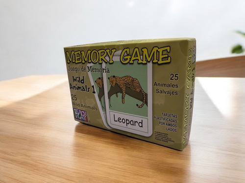 Juego De Memoria Wild Animals 1 Teach Play 50 Tarjetas