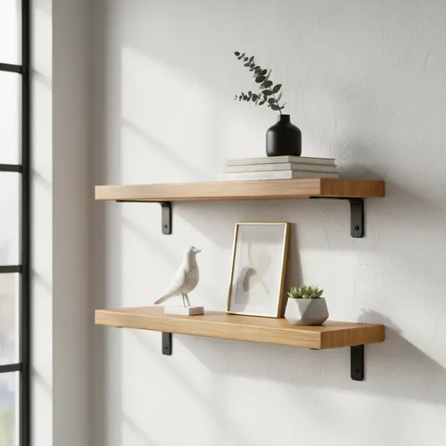 Kit Com 2 Prateleiras De Parede Mdf 30cm Decorativa Nicho