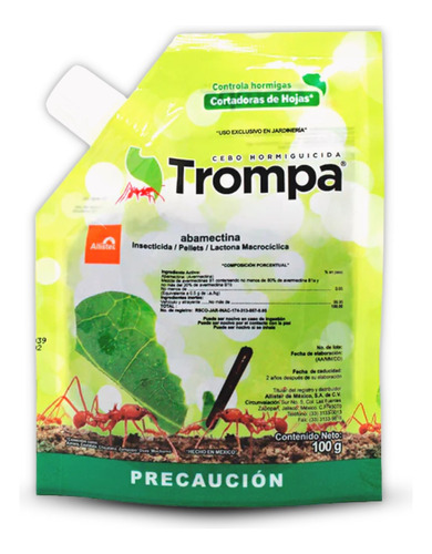 Trompa 100g Cebo Insecticida Mata Hormiga Arriera Abamectina