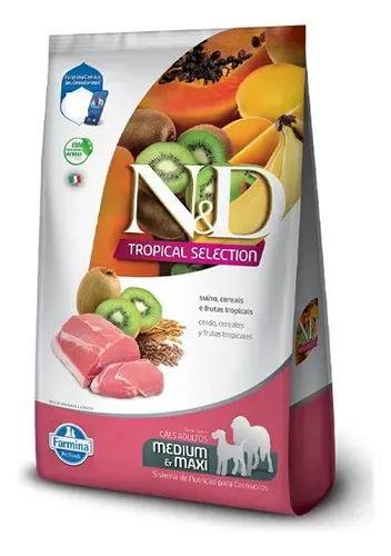 Ração Seca N&D Tropical Porco Cães Adultos Médio/Grande 2,5kg