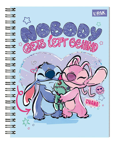 Cuaderno Profesional Upak Stitch 100 Hojas Rayas Color Stitch y angela
