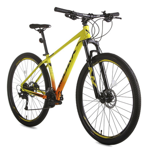 Bicicleta Audax Havok Nx Mtb Shimano 18v Amarelo E Laranja