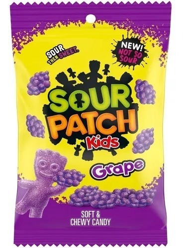 Gomitas Aciduladas Sour Patch Kids Sabor Uva 227 Gr