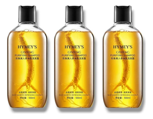 3 Shampoo Reparador Raíz Jengibre Anticaída Crecimiento