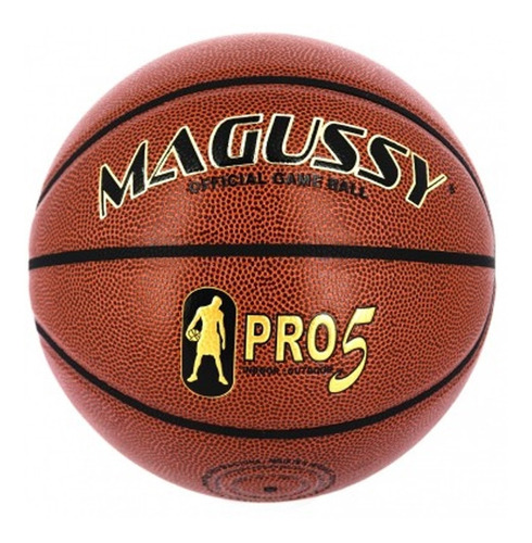 Bola De Basquete Pro 5 Magussy Cor Laranja