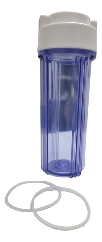 Envase Vaso Transparente 10x2.5 PuLG Conex 1/4 Osmosis
