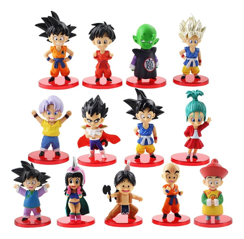 13 Piezas De Adornos De Figuras De Acción De Dragon Ball Toy