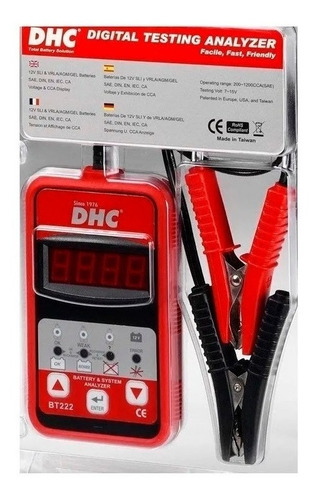 Probador De Batería Y Sistema Eléctrico 12v 39dhc-bt222