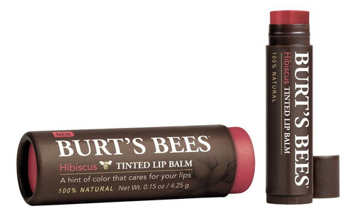 Balsamo Labial Bálsamo Labial Teñido Burt's Bees, Hibisco, 0