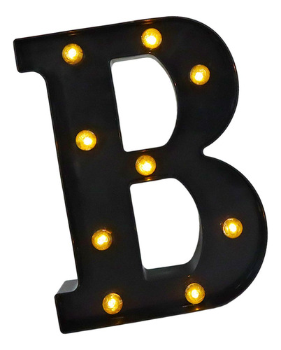 Letrero Con Letras Del Alfabeto B 6,26x8,58x1,57 Pulgadas