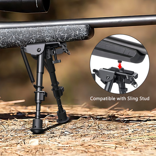 Soporte Francotirado BiPod Para Rifle Articulos Caza Empuñad
