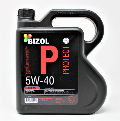 Imagen 1 de 4 de Aceite Sintético 5w-40 Hc - Bizol (4 Litros)