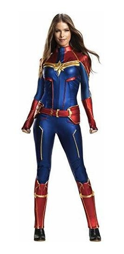 Disfraz De Capitán Marvel Grand Heritage Para Mujer De Rubie