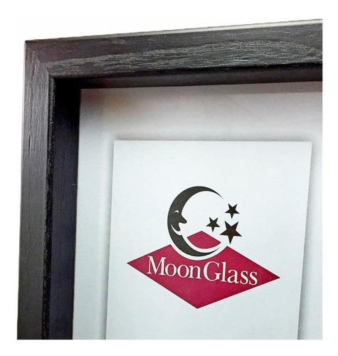 Box 40x50 Con Vidrio Pintado Marco Portarretrato Moon Glass