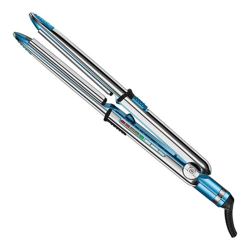 Imagen 2 de 2 de Plancha de cabello BaBylissPRO Nano Titanium Optima 3000 BABSS3000T plata y azul 220V