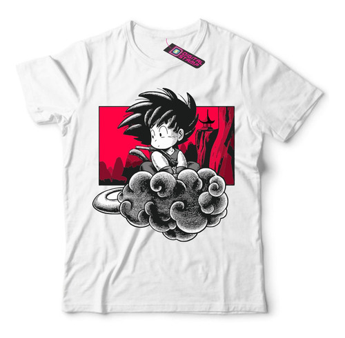 Remera Goku Nube Voladora Dragon Ball Manga Db45 Dtg Premium