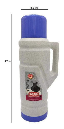 Imagen 4 de 7 de Termo Creta / Mediterraneo 3/4 Lt Lumilagro D+m Bazar