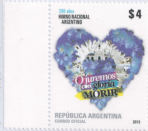 Argentina - Himno Nacional Argentino - Año 2013 - Gj 4005