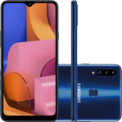 Samsung Galaxy A20s Dual SIM 32 GB azul 3 GB RAM - Bom (Recondicionado)
