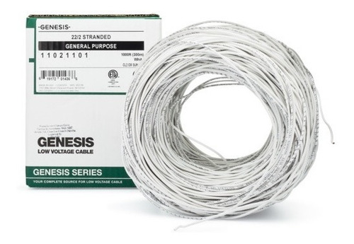 Bobina Cable Genesis 304 Mts 11021101 22 Awg 2 Conductores