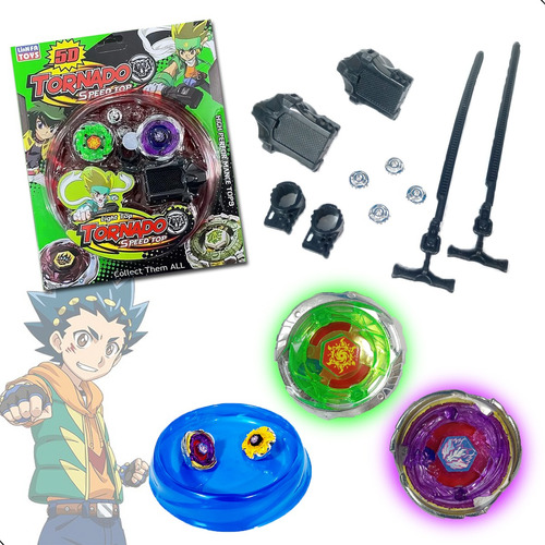 Beyblade Metal Blay Blade Metal Tornado Led Super Pegasus Cor Sortida