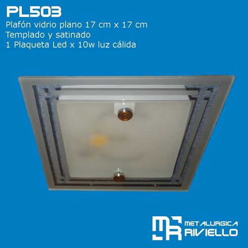Miniplafón Con Plaqueta Led Descartable!! Único Y Original!!