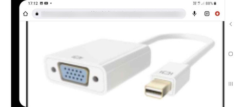 Adaptador Mini Displayport A Vga Generico Nuevos