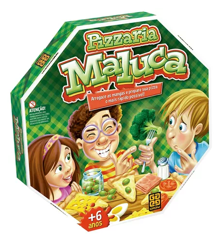 Joguinho Infantil Pizzaria Maluca Criança Brinquedos Grow