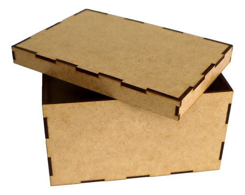 10 Cajas De Madera Mdf Regalo Fiesta 25x15x10cm Co11