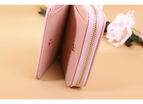 Mini Bolso De Mujer Con Cremallera Corta Con Billetera Peque